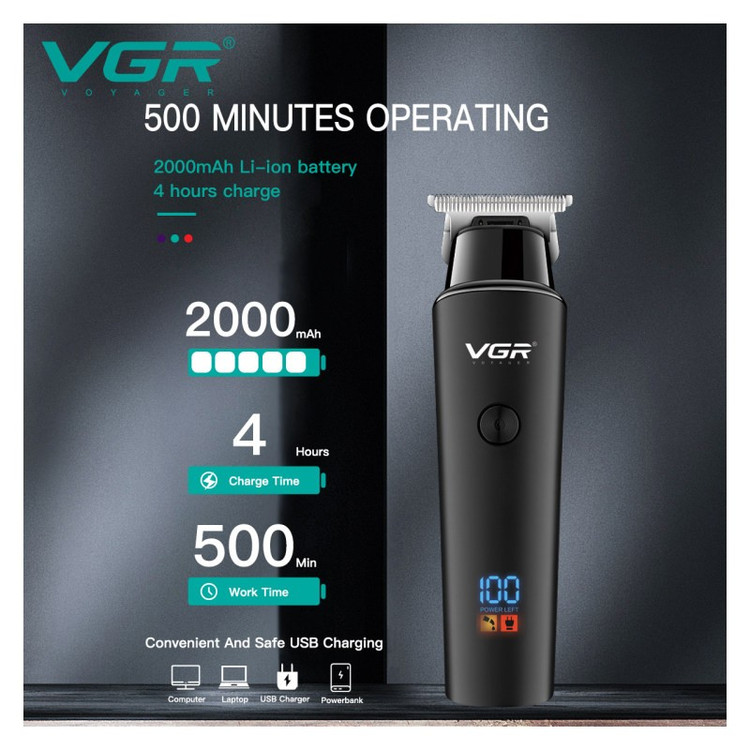 ماشین اصلاح VGR سر و صورت شارژی وی جی آر مدل 937 VGR V-937 HAIR TRIMMER مدل:new kanada01418