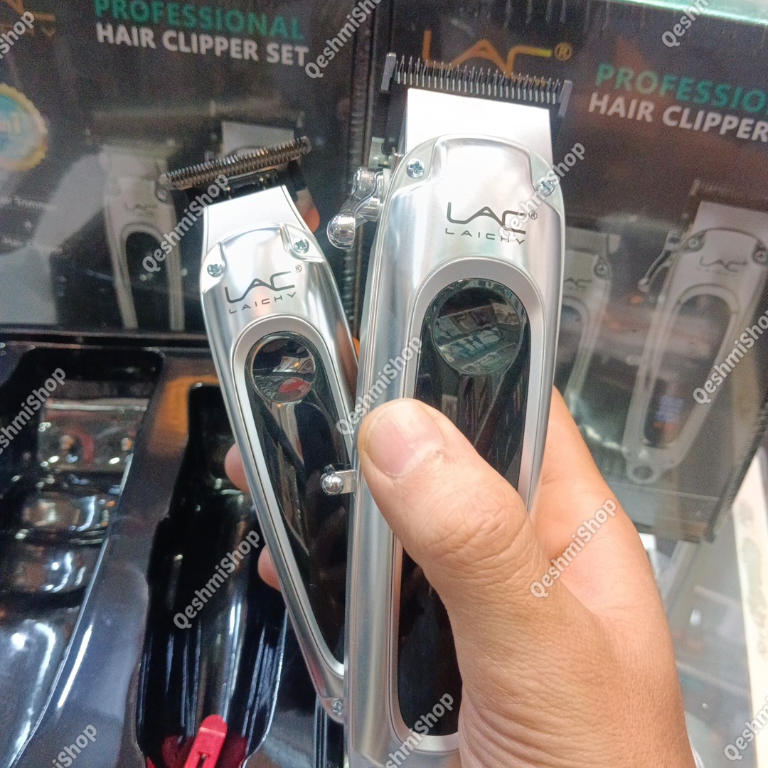 ست ماشین اصلاح و تریمر سر و صورت لایچی Lac Laichy مدل L-932W مدل:new kanada01418