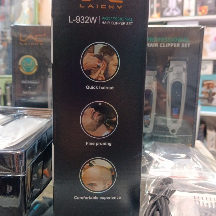 ست ماشین اصلاح و تریمر سر و صورت لایچی Lac Laichy مدل L-932W مدل:new kanada01418