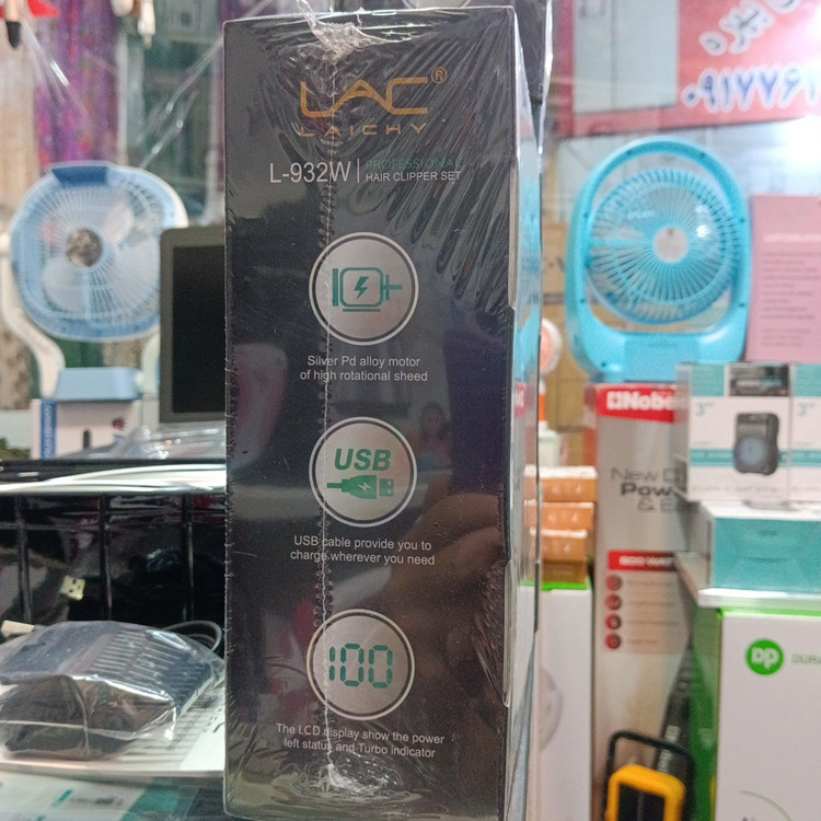 ست ماشین اصلاح و تریمر سر و صورت لایچی Lac Laichy مدل L-932W مدل:new kanada01418
