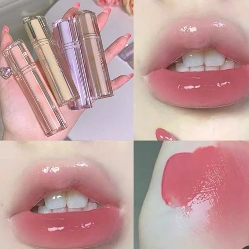 رژ لب سه بعدی کریستالی کره ای بالم لب نرم کننده و آبرسان لب گوگولی کیوت فانتزی پینترستی مدل:new kanada01417