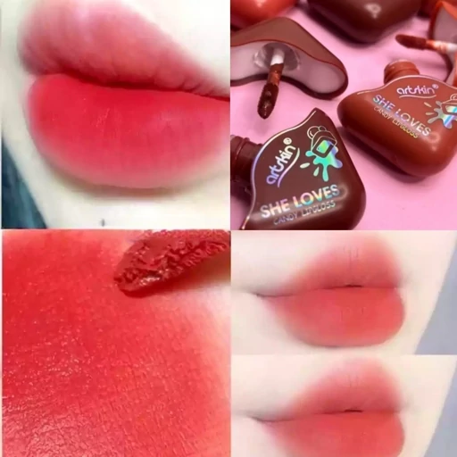 رژ لب مینی مایع 24 ساعته سبک مخملی شکلاتی مات دارای شماره بندی بدون سرب بدون ماسیدگی و بدون چربی پیگمنت بالا مدل:new kanada01415