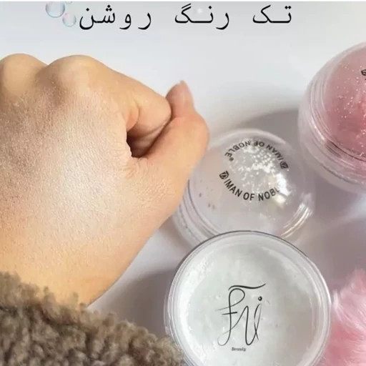 پودر فیکس پودر بیک فید کننده ارایش دارای پد پشمی پرنسسی پاپیونی سایز مینی کوچک تثبیت کننده ارایش مات و مخملی مدل:new kanada01415