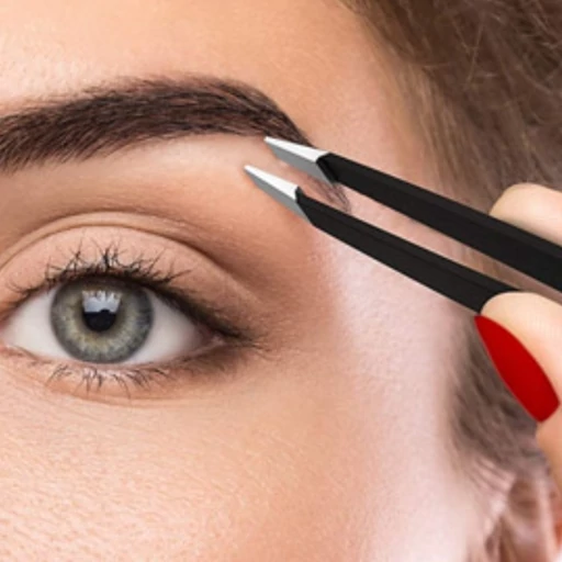 موچین صورت و ابرو حرفه ای انبری فیشر مناسب موهای صورت  و ابرو گوش و بینی  طرح مدل:new kanada01415