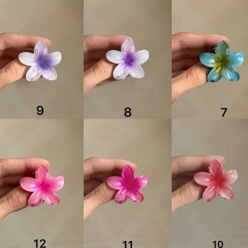 مینی کیلیپس پلومریا 2 عددی دوسانتی فانتزی کیوت پینترستی پرنسسی اکسسوری دخترانه گیره مو زنانه گل باربی استایل تابستانه مدل:new kanada01414