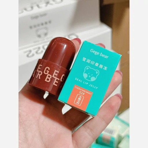 رژ ژله ای خیس کره ای اورجینال بلوطی تدی خرسی آبرسال لب نرم کننده لبها بالم لب بلوط فانتزی کیوت پینترستی گوگولیمدل:new kanada01412