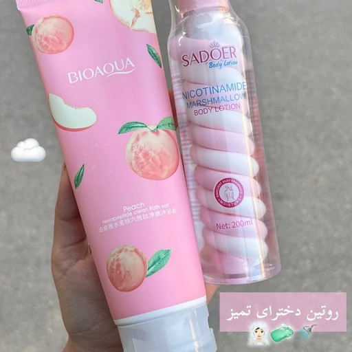 اسکراب بدن نمک بدن هلو لایه بردار جلوگیری از پیری پوست شاداب کننده روشن کننده پوست آرامش بخش مدل:new kanada01412