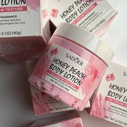 کره بدن بستنی بدن خامه بدن عسل هلو کیوت فانتری روشن کننده و آبرسان نرم کننده ضد ترک و پینه پا لایه ضد اگزما خشکی پوستی مدل:new kanada01412