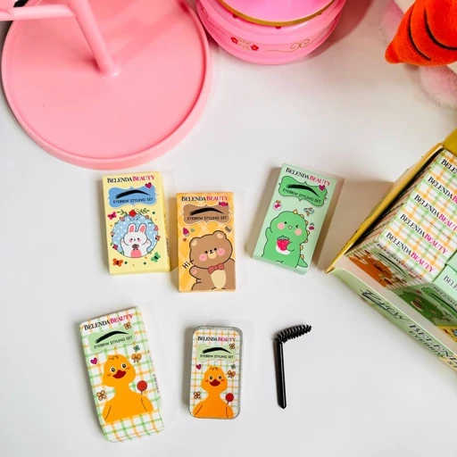 صابون ابرو خرسی جوجه دایناسور خرگوشی همراه با فرچه فانتزی کیوت کیفیت معمولی مدل:new kanada01319