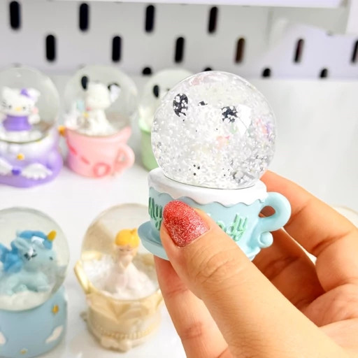 گوی چراغدار فیگور مینی کوچک فانتزی کیوت طرح جوجه خرگوش قطر سه سانت مدل:new kanada01317