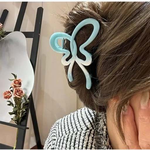 کیلیپس کره ای پروانه وارداتی سایز بزرگ فانتزی کیوت زنانه گیره مو دخترانه کلیپس پاپیونی پروانه پرنسسیمدل:new kanada01317