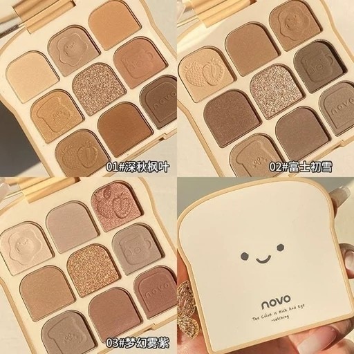 پالت سایه (سایه چشم) فانتزی طرح نان تست مات براق پینترستی کیوت مدل:new kanada4568
