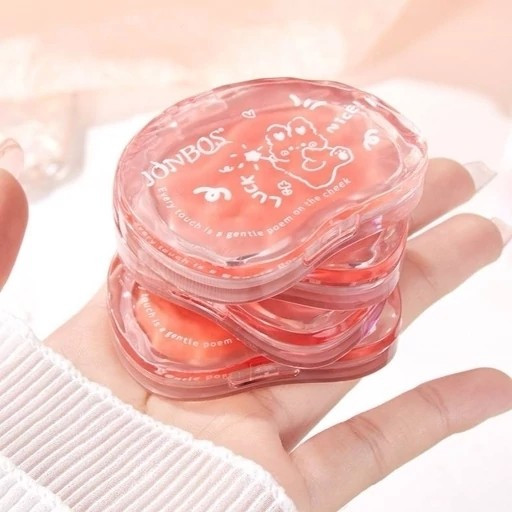 رژگونه خمیری (کرمی) خرگوشی مات، 4 رنگ، پیگمنت بالا، فانتزی مدل:new kanada4568