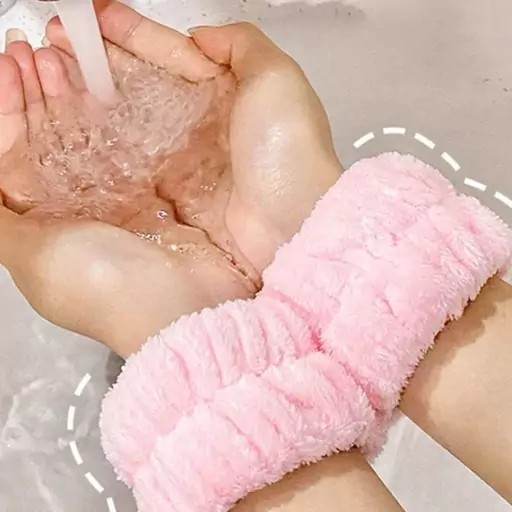 مچ بند حوله ای (مچ گیر) فانتزی دخترانه (روتین پوستی)  مدل:new kanada1276