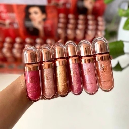 برق لب (لیپ گلاس) کیوت شاینی اکلیلی شفاف و خوشبو مدل:new kanada1654