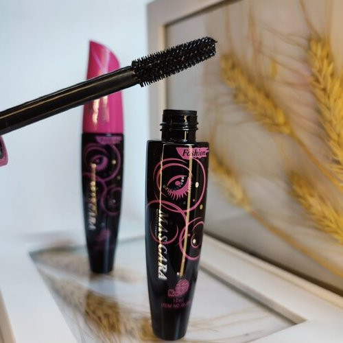 ریمل (Mascara) سر صورتی لیفت کننده ضدآب پرپشت کننده مژه مشکی مدل:new kanada5689