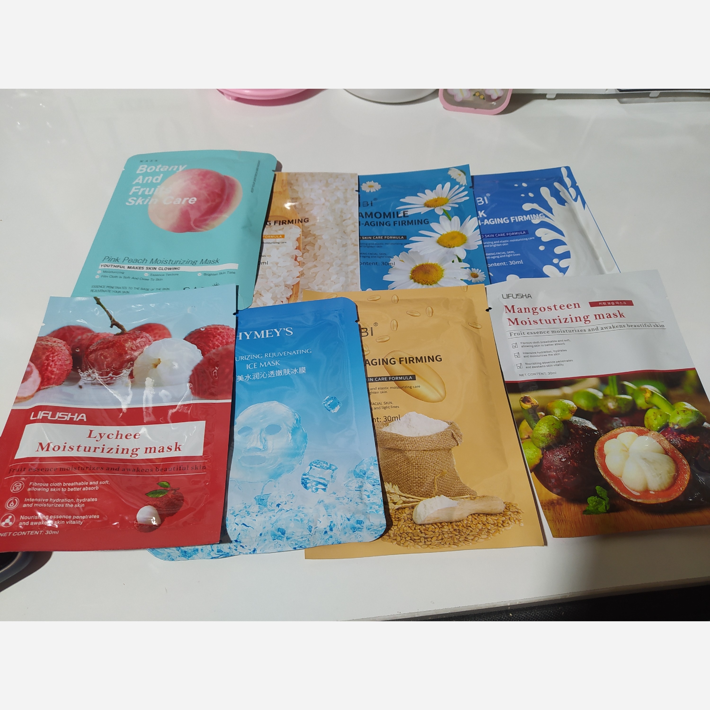 ماسک ورقه ای (ماسک صورت) 20 عددی، آبرسان، سفید کننده و ضد لک مدل new kanada3526