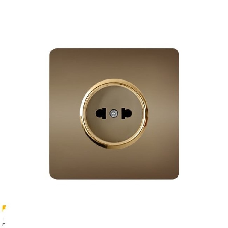 پریز برق بدون ارت بژ مدل کریستال آسیاالکتریک