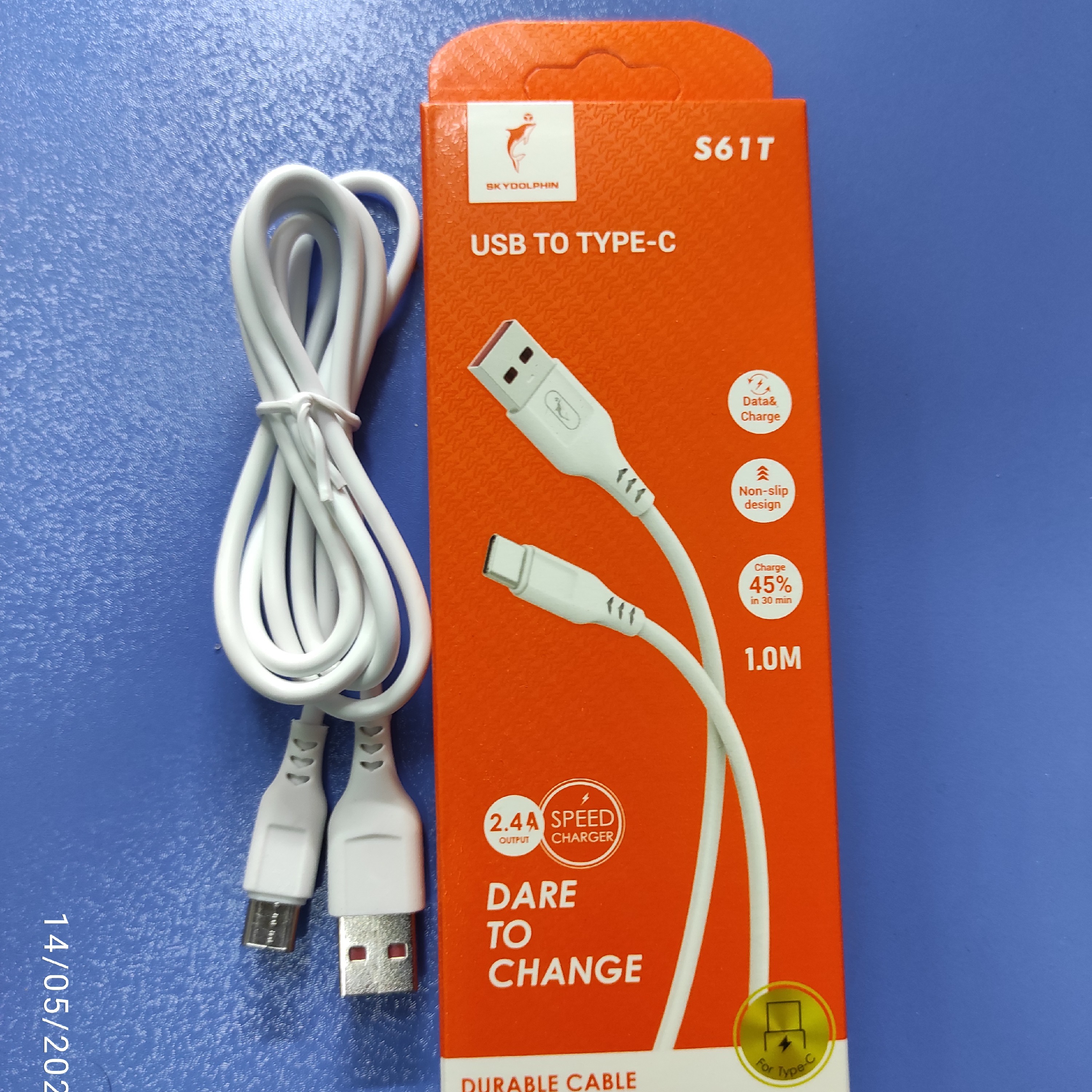 کابل شارژر  تایپ سی جعبه دار   type c