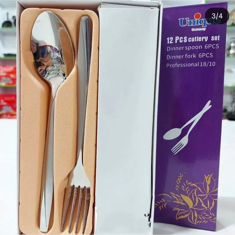سرویس قاشق و چنگال 12 پارچه یونیک، قاشق و چنگال یونیک