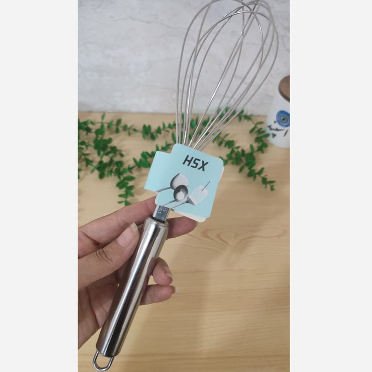 همزن دستی بالنی تمام استیل