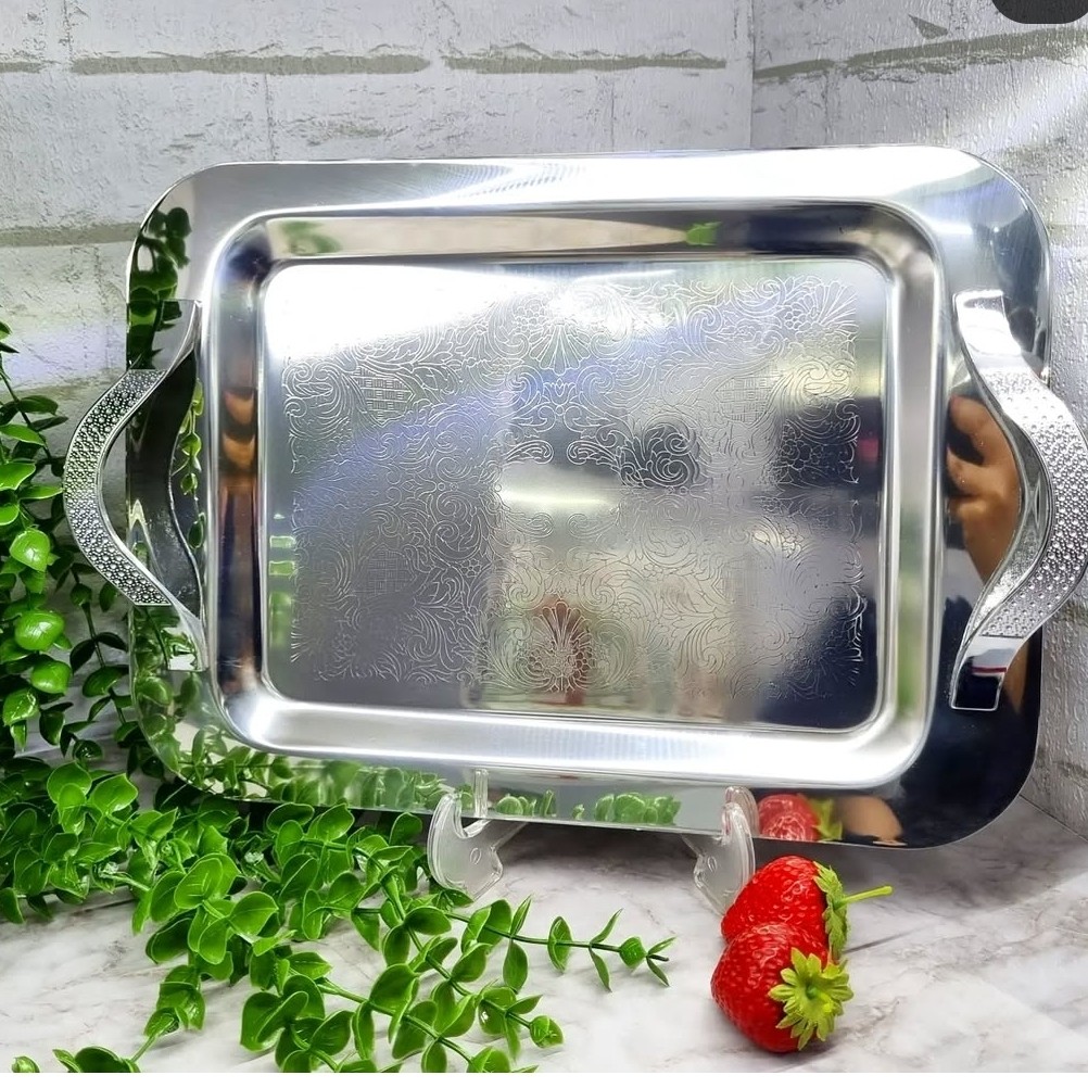 سینی پذیرایی ، سینی استیل بزرگ