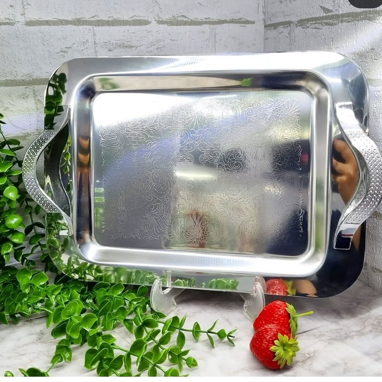 سینی پذیرایی ، سینی استیل بزرگ