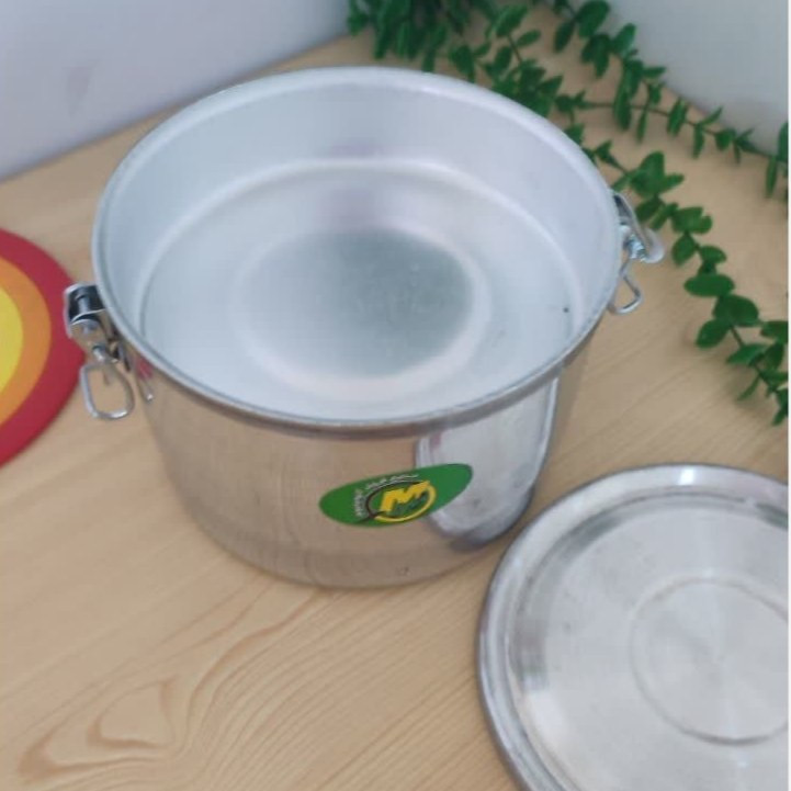 باکس، ظرف غذا، ظرف غذا روحی، ظرف غذا آلومینیومی ، ظرف غذا فلزی ، ظرف غذا 2 طبقه دو طبقه