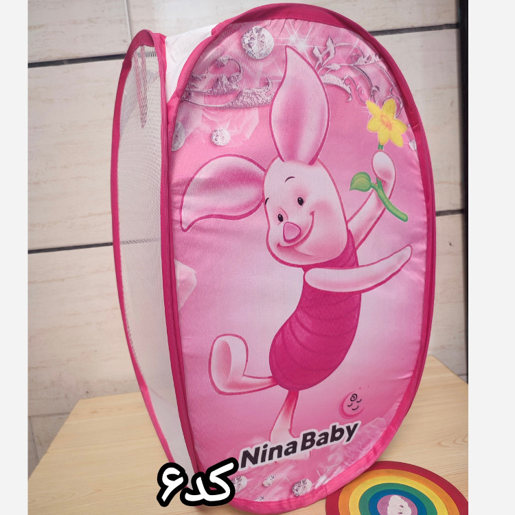 باکس فنری کودک، باکس اسباب بازی، سبد اسباب بازی ،باکس لباس کودک تاشو سبد اسباب بازی، باکس لباس کودک ، نظم دهنده
