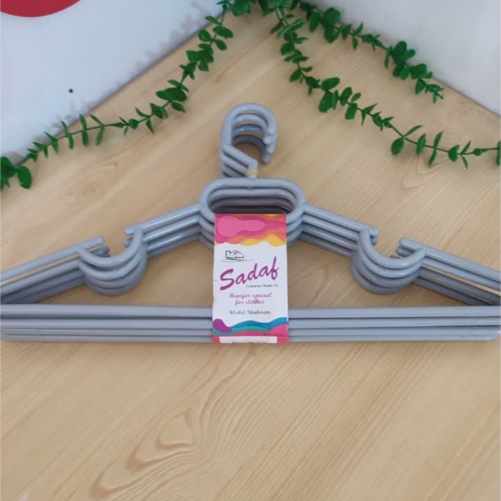 چوب لباسی پلاستیکی صدف بسته 6 عددی، گیره لباس، چوب رختی ، چوب لباس، چوب رخت، چوب لباسی