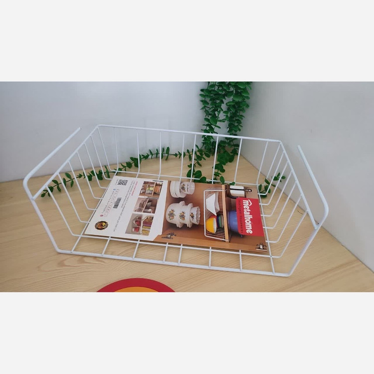 شلف زیر طبقه ،راف زیر کابینت،سبد نظم دهنده کابینت کشویی ،استند فلزی،شلف داخل کابینت،قفسه زیرکابینت،ارگانایزرکمد متال هوم
