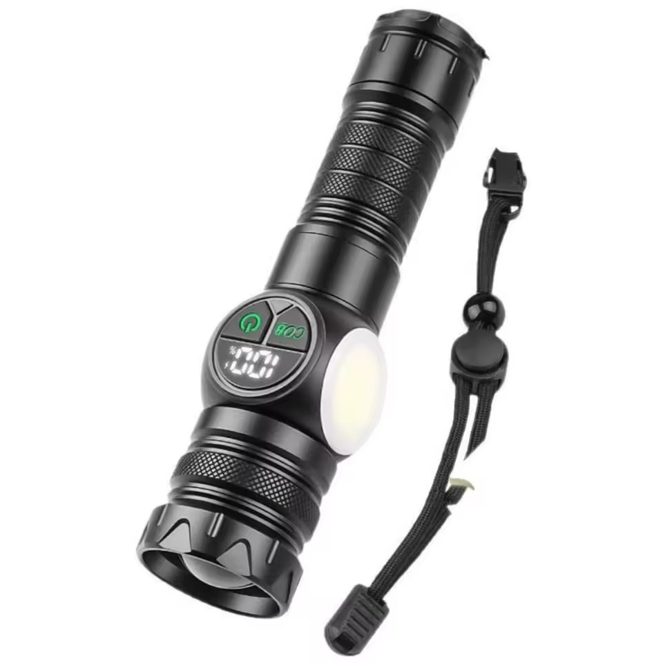 چراغ قوه دستی BCT-BRIGHT 8280 نور قدرتمند با نمایشگر دیجیتال و فیلتر رنگی
