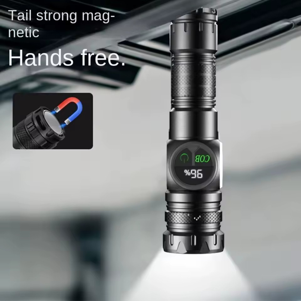 چراغ قوه دستی BCT-BRIGHT 8280 نور قدرتمند با نمایشگر دیجیتال و فیلتر رنگی