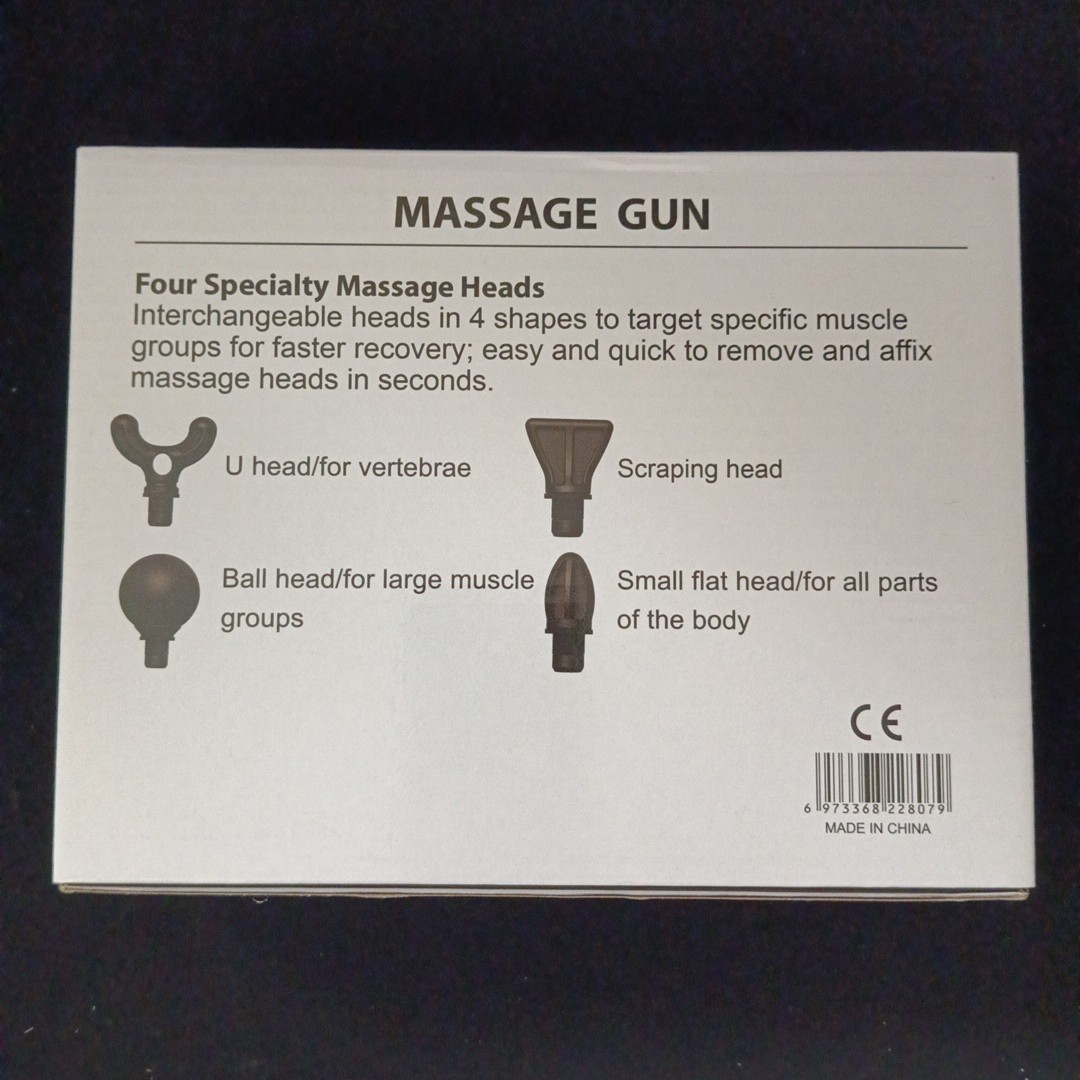 مینی ماساژور تفنگی شارژی MASSAGER مدل CY-007 دارای 4 سری ماساژ موجود در فروشگاه قشمی شاپ QESHMISHOP