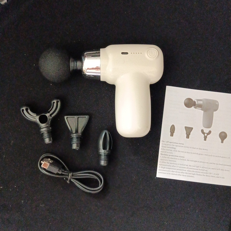 مینی ماساژور تفنگی شارژی MASSAGER مدل CY-007 دارای 4 سری ماساژ موجود در فروشگاه قشمی شاپ QESHMISHOP