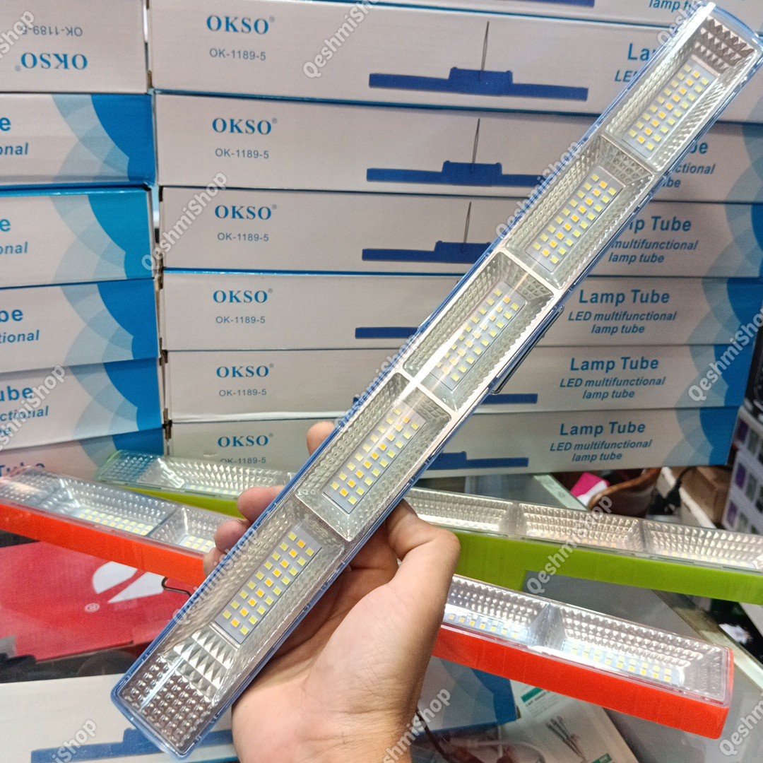 چراغ اضطراری شارژی خورشیدی کمپینگ اکسو OKSO مدل OK-1189-5