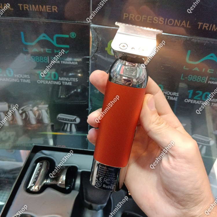 ماشین اصلاح چند کاره لایچی مدل L-9888 با 6 سری مختلف شامل خط زن، شیور، گوش و بینی و اصلاح بدن موجود در فروشگاه قشمی شاپ