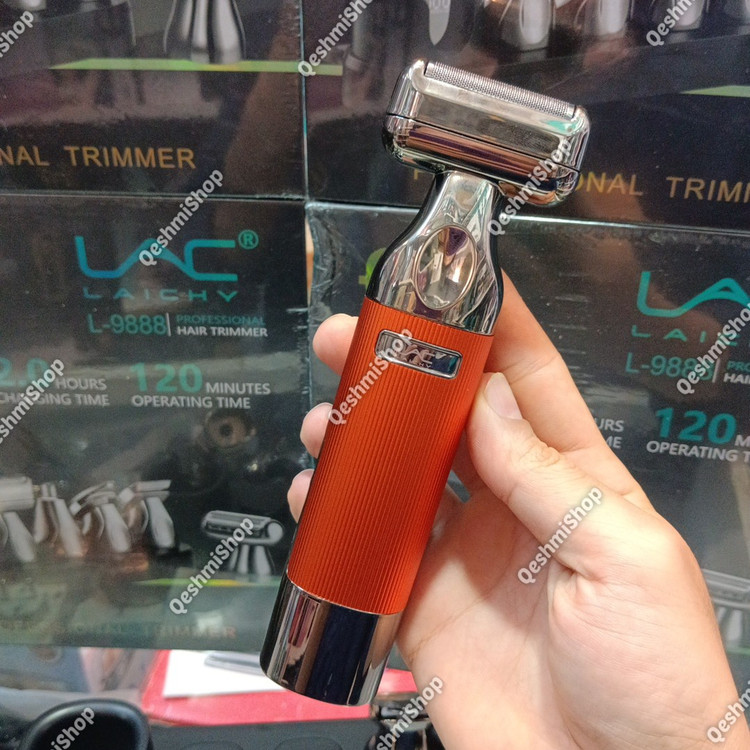 ماشین اصلاح چندکاره لایچی مدل L-9888 با 6 سری مختلف شامل خط زن، شیور، گوش و بینی و اصلاح بدن موجود در فروشگاه قشمی شاپ