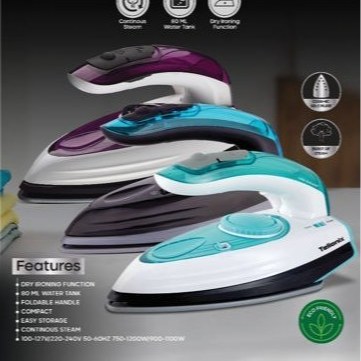 اتو بخار مسافرتی سرامیکی دسته تاشو تلیونیکس Telionix مدل TSI 1114