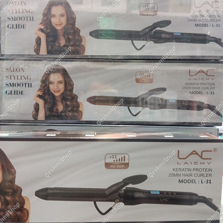 فر کننده مو حالت دهنده مو لایچی مدل KERATIN PROTEIN 25MM HAIR CURLER LAICHY L-31