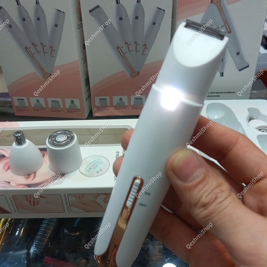 شیور 4کاره زنانه موزن صورت و بدن ابرو مدل hair remover eyebrow trimmer