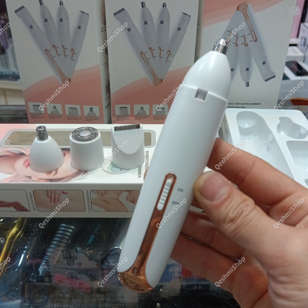 شیور 4کاره زنانه موزن صورت و بدن ابرو مدل hair remover eyebrow trimmer