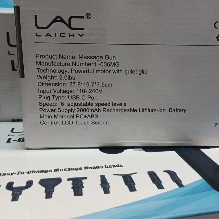 ماساژور تفنگی لایچی مدل LAC LAICHY L-006MG موجود در فروشگاه قشمی شاپ QESHMISHOP
