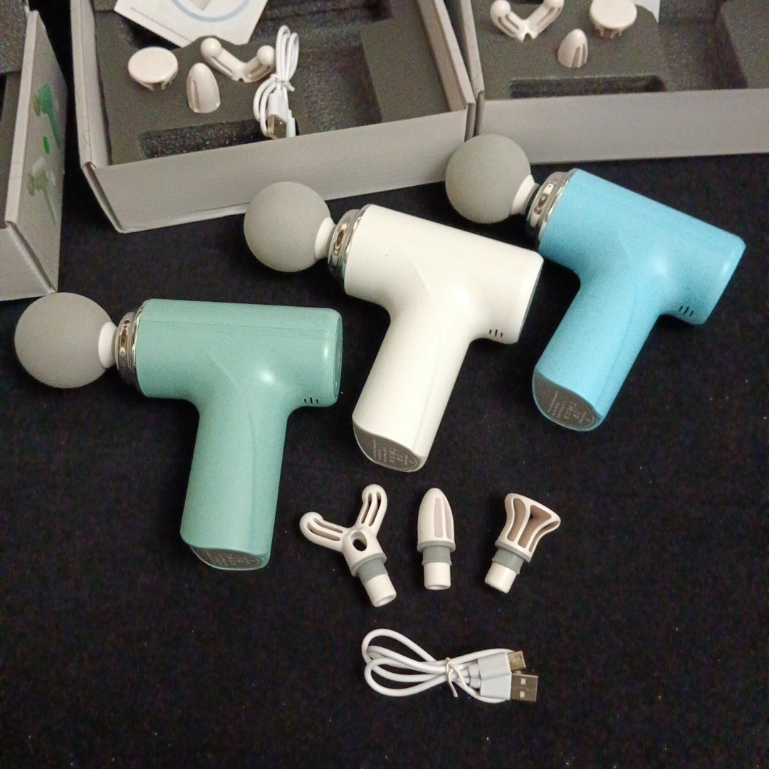 مینی ماساژور تفنگی MINI MASSAGE GUN مدل MG-203 - فروشگاه قشمی شاپ Qeshmishop