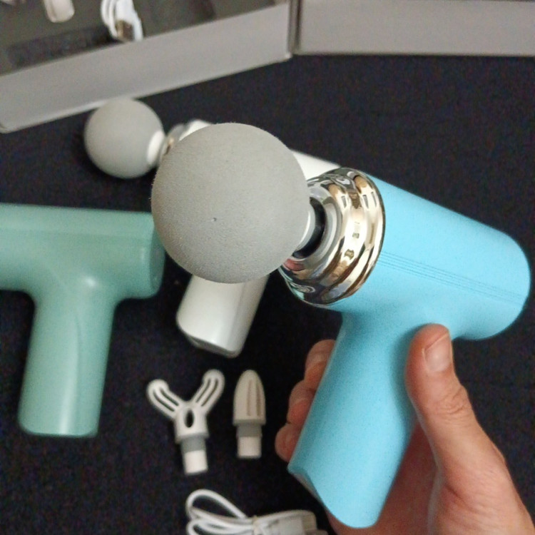 مینی ماساژور تفنگی MINI MASSAGE GUN مدل MG-203 - فروشگاه قشمی شاپ Qeshmishop
