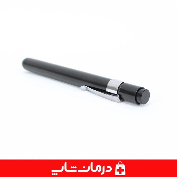 پن لایت پزشکی فلزی نور سفید چراغ قوه پزشکی بدنه مشکی در کالا پزشکی درمان شاپ کد 404070