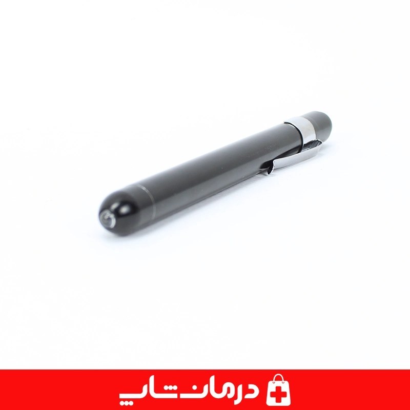 پن لایت پزشکی فلزی نور سفید چراغ قوه پزشکی بدنه مشکی در کالا پزشکی درمان شاپ کد 404070