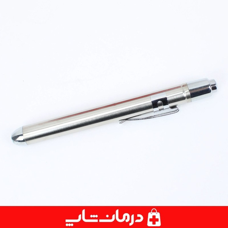 پن لایت استیل چراغ قوه پزشکی خودکاری 13 سانتی نور سفید در کالا پزشکی درمان شاپ کد 403884