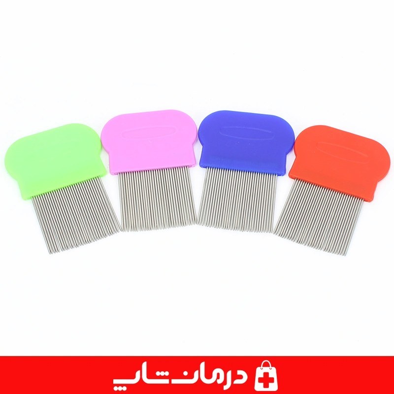 شانه شپش فلزی تو ام دی شانه ضد شپش دسته پلاستیکی کوتاه 2MD در کالا پزشکی درمان شاپ کد 403860
