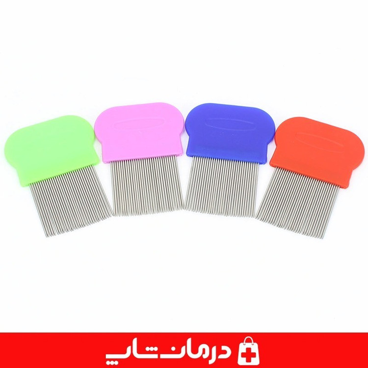 شانه شپش فلزی تو ام دی شانه ضد شپش دسته پلاستیکی کوتاه 2MD در کالا پزشکی درمان شاپ کد 403860